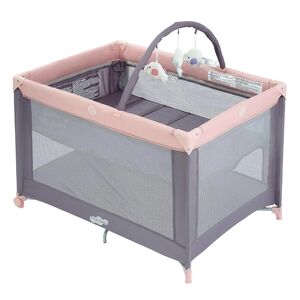 Pink and Gray Baby Playpen
